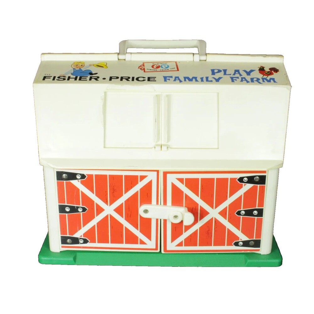 Vintage 1967 Fisher Price Family Play Farm #915 Little People Barn Only original